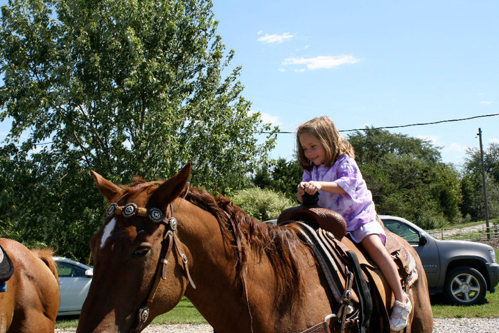 hay ride - c on horse